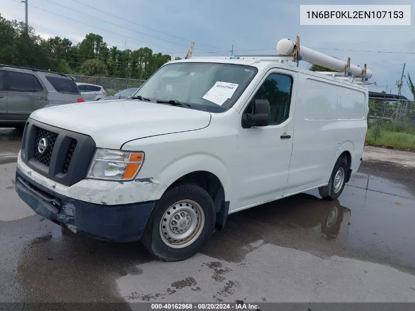 1N6BF0KL2EN107153 2014 Nissan Nv Cargo Nv1500 S V6