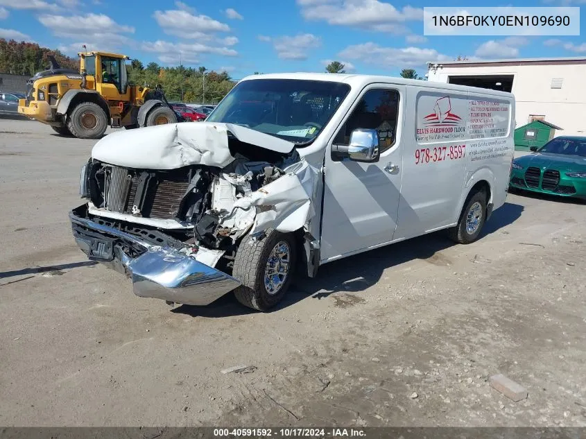 2014 Nissan Nv Cargo Nv2500 Hd Sv V6 VIN: 1N6BF0KY0EN109690 Lot: 40591592