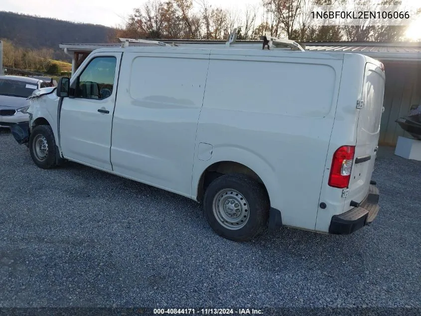 1N6BF0KL2EN106066 2014 Nissan Nv Cargo Nv1500 S V6