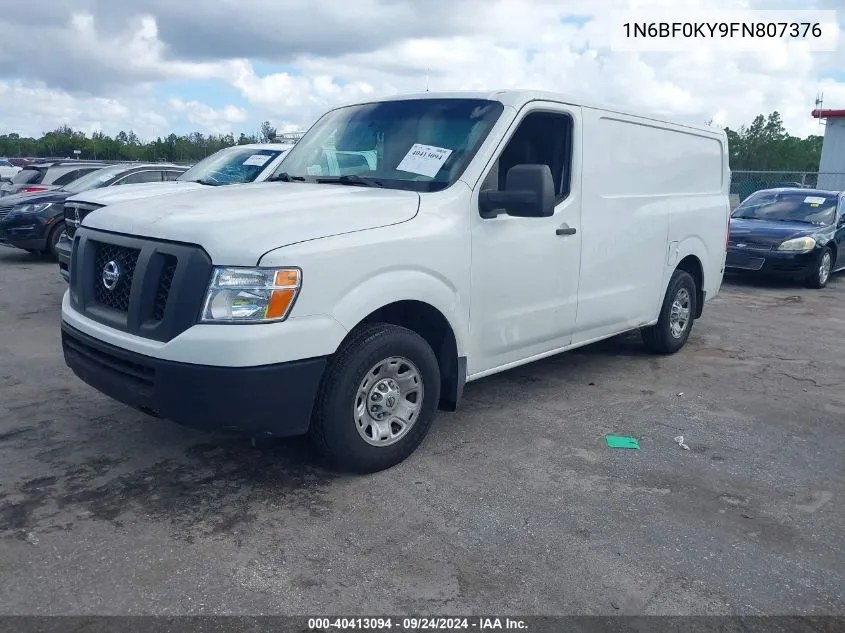 2015 Nissan Nv Cargo Nv2500 Hd Sv V6 VIN: 1N6BF0KY9FN807376 Lot: 40413094