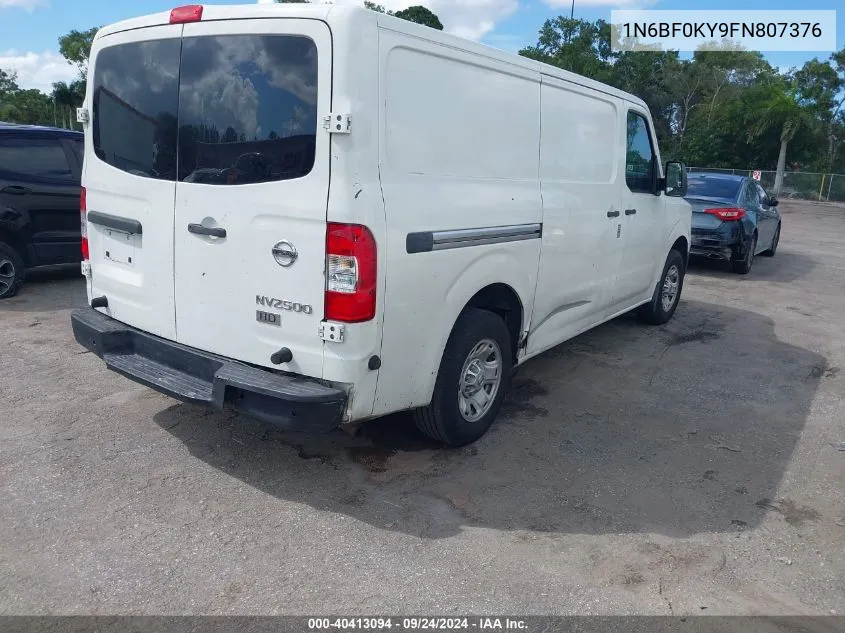 1N6BF0KY9FN807376 2015 Nissan Nv Cargo Nv2500 Hd Sv V6