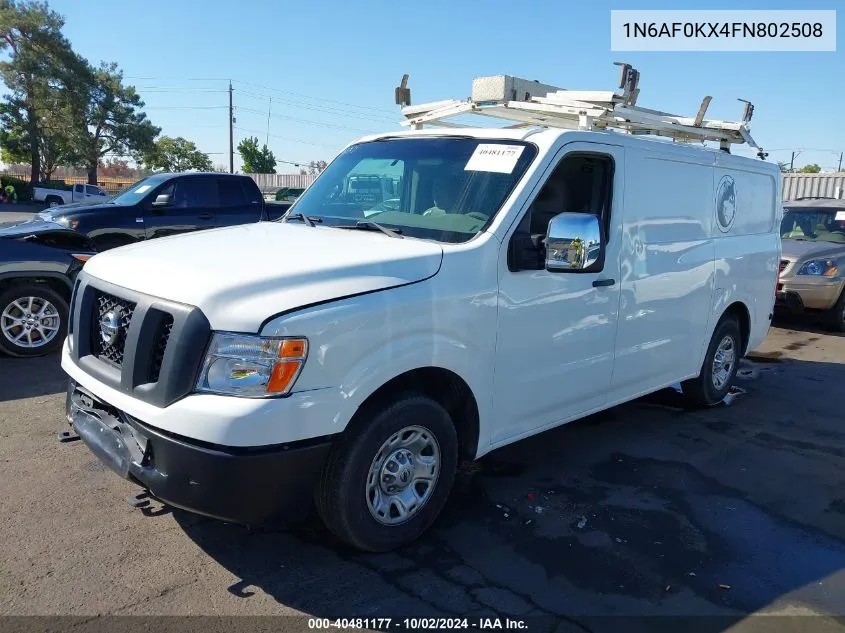 2015 Nissan Nv Cargo Nv2500 Hd Sv V8 VIN: 1N6AF0KX4FN802508 Lot: 40481177