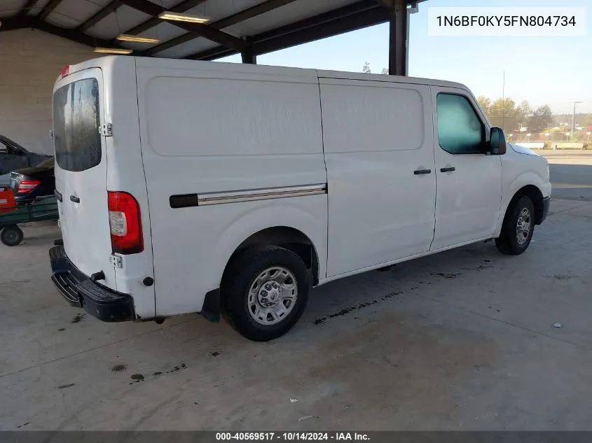 2015 Nissan Nv 1500/2500 VIN: 1N6BF0KY5FN804734 Lot: 40569517