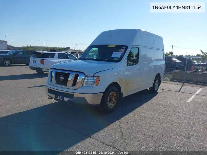 2017 Nissan Nv Cargo Nv3500 Hd Sl V8 VIN: 1N6AF0LY4HN811154 Lot: 40313185