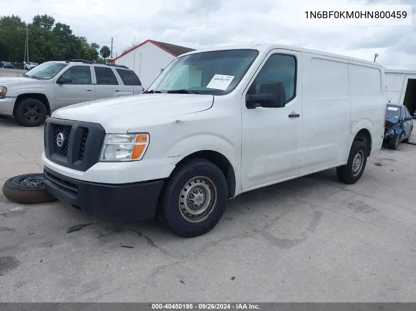 2017 Nissan Nv Cargo Nv1500 S V6 VIN: 1N6BF0KM0HN800459 Lot: 40450195