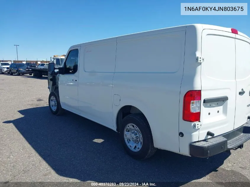 2018 Nissan Nv Cargo Nv2500 Hd Sv V8 VIN: 1N6AF0KY4JN803675 Lot: 40370283