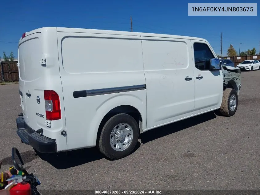 1N6AF0KY4JN803675 2018 Nissan Nv Cargo Nv2500 Hd Sv V8