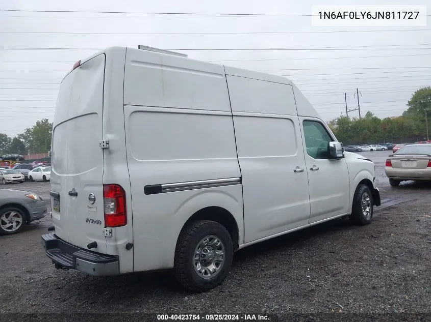 2018 Nissan Nv Cargo Nv3500 Hd Sl V8 VIN: 1N6AF0LY6JN811727 Lot: 40423754