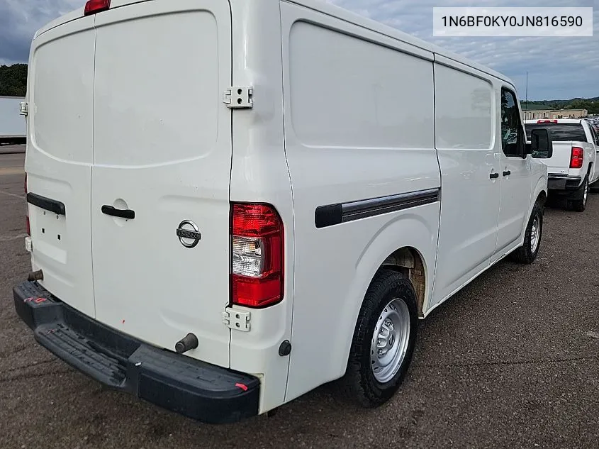 2018 Nissan Nv Cargo Nv2500 Hd S V6 VIN: 1N6BF0KY0JN816590 Lot: 40637674