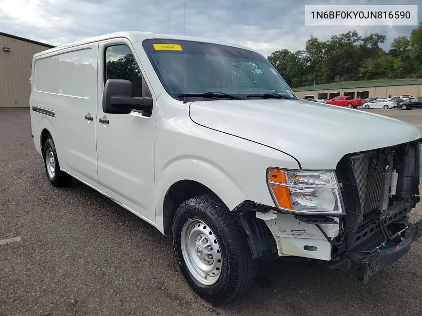 2018 Nissan Nv Cargo Nv2500 Hd S V6 VIN: 1N6BF0KY0JN816590 Lot: 40637674