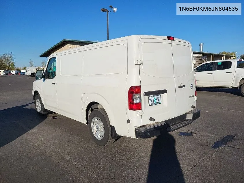 2018 Nissan Nv 1500 S/Sv/2500 S/Sv/Sl VIN: 1N6BF0KM6JN804635 Lot: 40710089