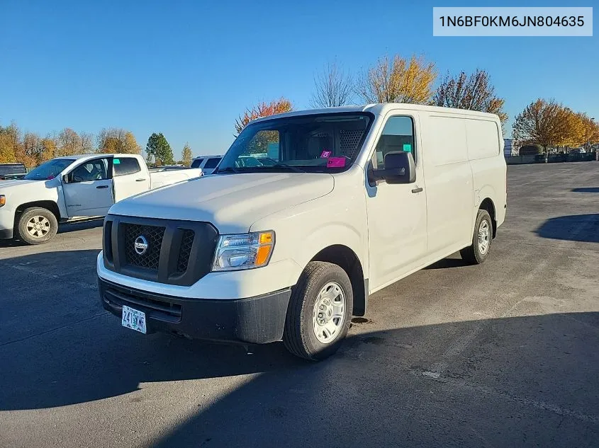 2018 Nissan Nv 1500 S/Sv/2500 S/Sv/Sl VIN: 1N6BF0KM6JN804635 Lot: 40710089