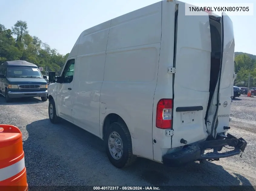 2019 Nissan Nv Cargo Nv2500 Hd Sv V8 VIN: 1N6AF0LY6KN809705 Lot: 40172317