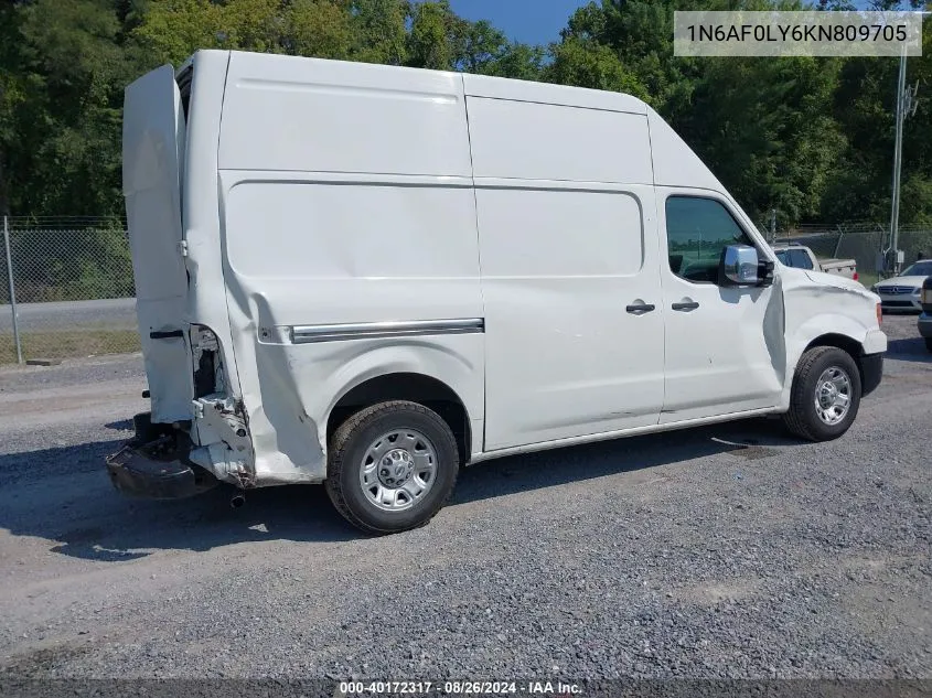 2019 Nissan Nv Cargo Nv2500 Hd Sv V8 VIN: 1N6AF0LY6KN809705 Lot: 40172317