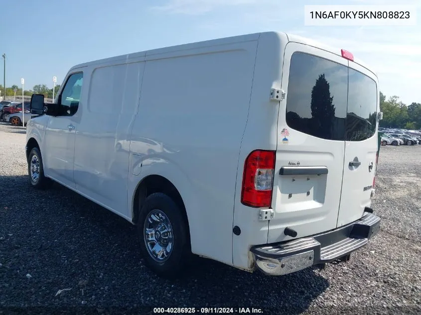 2019 Nissan Nv Cargo Nv3500 Hd Sl V8 VIN: 1N6AF0KY5KN808823 Lot: 40286925