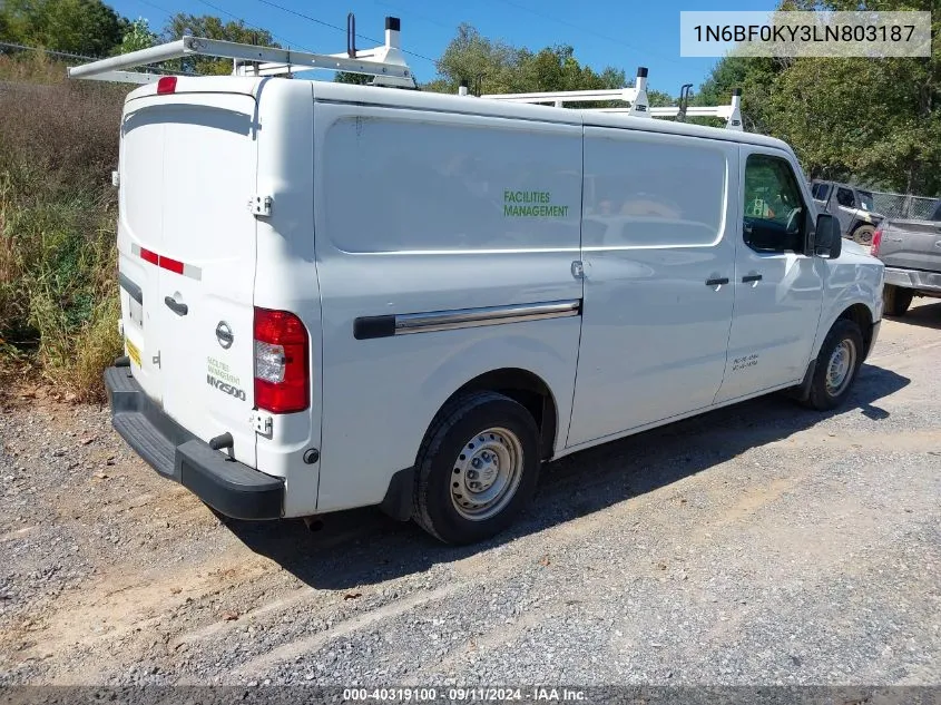 1N6BF0KY3LN803187 2020 Nissan Nv 2500 S/2500 Sv