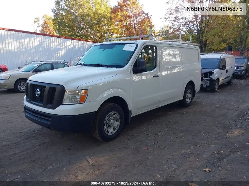 2020 Nissan Nv Cargo Nv2500 Hd Sv Standard Roof V6 VIN: 1N6BF0KY6LN806875 Lot: 40709279