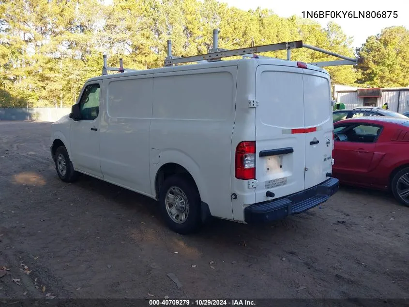 2020 Nissan Nv Cargo Nv2500 Hd Sv Standard Roof V6 VIN: 1N6BF0KY6LN806875 Lot: 40709279