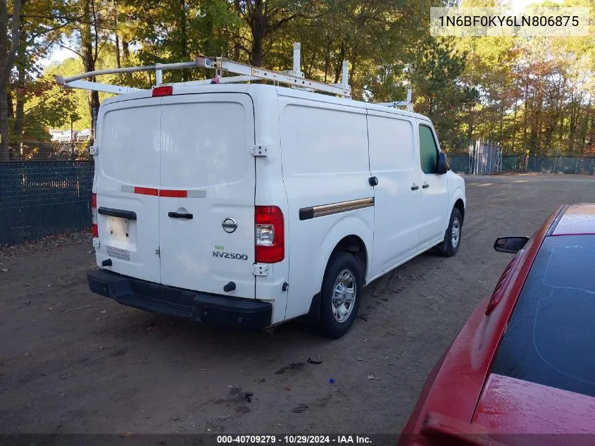 2020 Nissan Nv Cargo Nv2500 Hd Sv Standard Roof V6 VIN: 1N6BF0KY6LN806875 Lot: 40709279