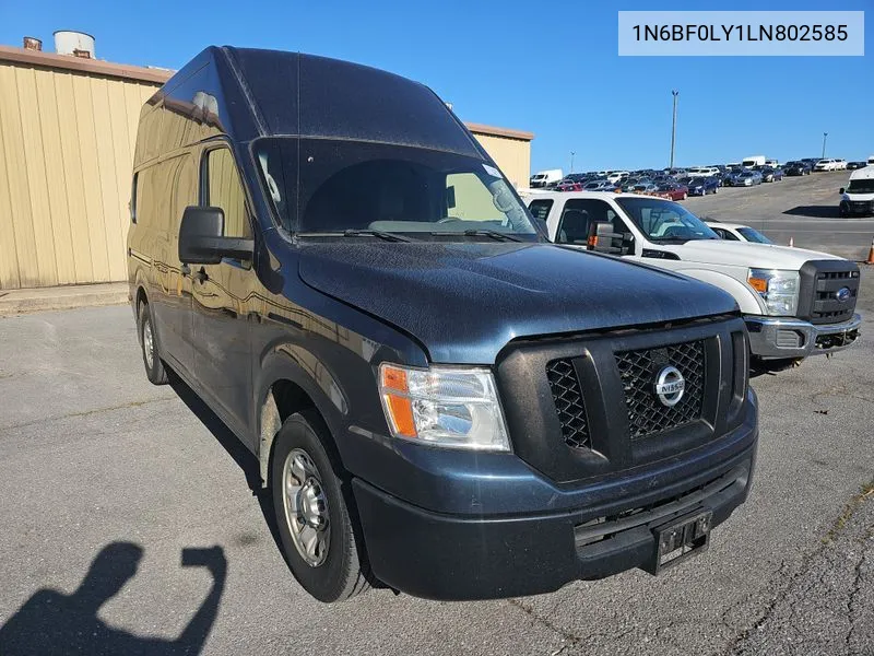 2020 Nissan Nv 2500 S/2500 Sv VIN: 1N6BF0LY1LN802585 Lot: 40723013