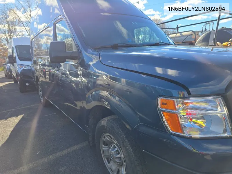 2020 Nissan Nv 2500 S/2500 Sv VIN: 1N6BF0LY2LN802594 Lot: 40896308