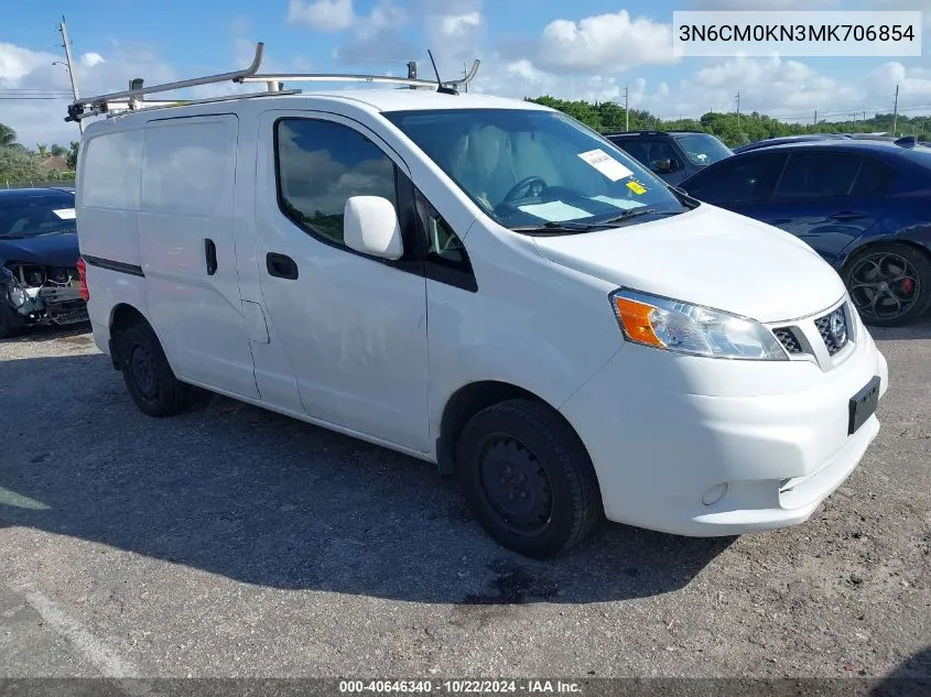 2021 Nissan Nv200 Compact Cargo Sv Xtronic Cvt VIN: 3N6CM0KN3MK706854 Lot: 40646340