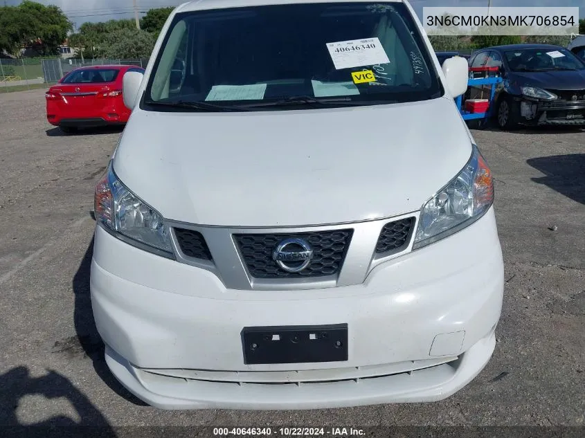 2021 Nissan Nv200 Compact Cargo Sv Xtronic Cvt VIN: 3N6CM0KN3MK706854 Lot: 40646340