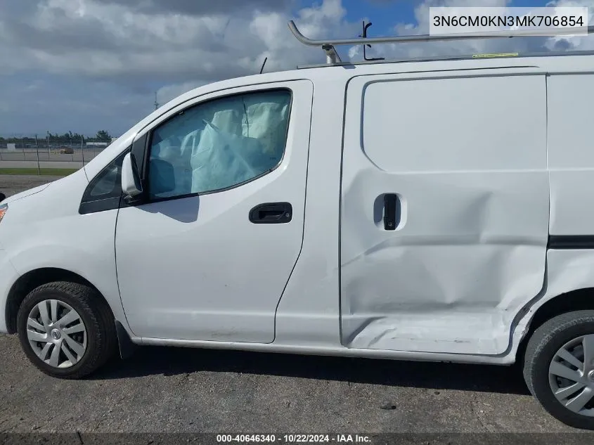 2021 Nissan Nv200 Compact Cargo Sv Xtronic Cvt VIN: 3N6CM0KN3MK706854 Lot: 40646340