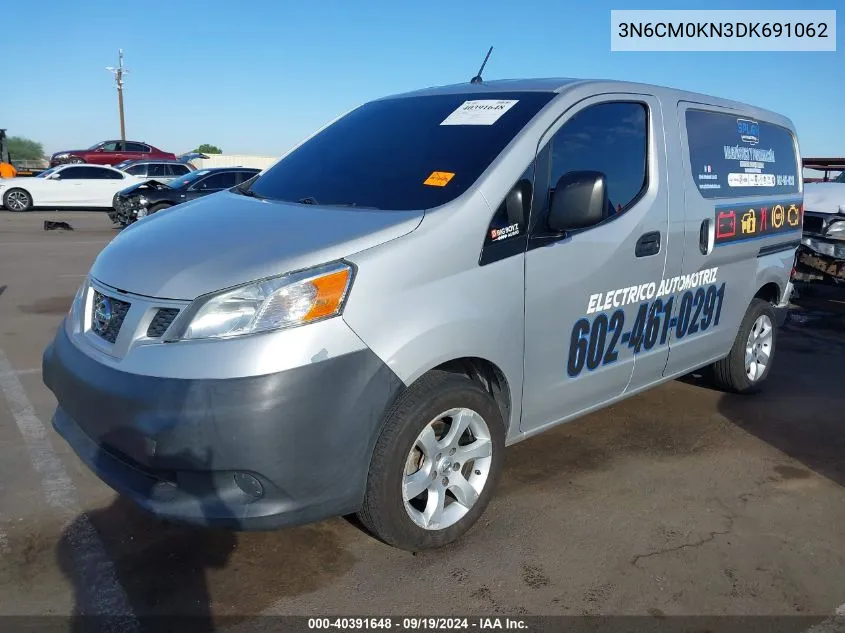 2013 Nissan Nv200 Sv VIN: 3N6CM0KN3DK691062 Lot: 40391648