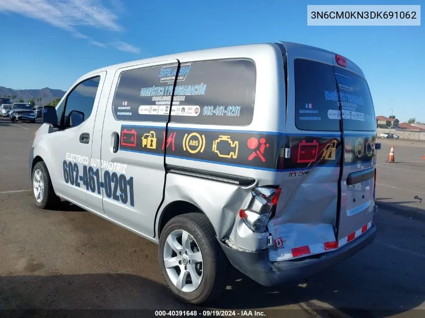 2013 Nissan Nv200 Sv VIN: 3N6CM0KN3DK691062 Lot: 40391648