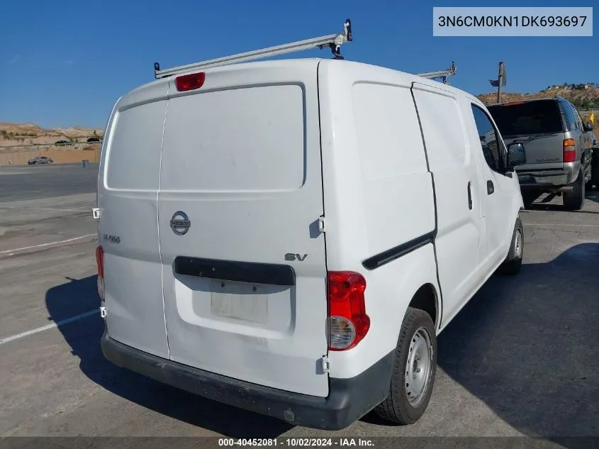 2013 Nissan Nv200 Sv VIN: 3N6CM0KN1DK693697 Lot: 40452081