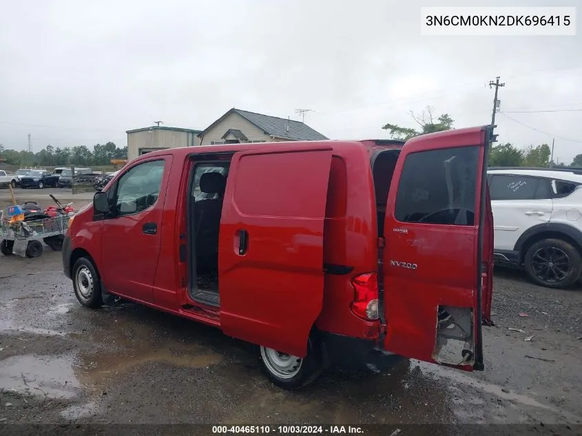 2013 Nissan Nv200 S VIN: 3N6CM0KN2DK696415 Lot: 40465110