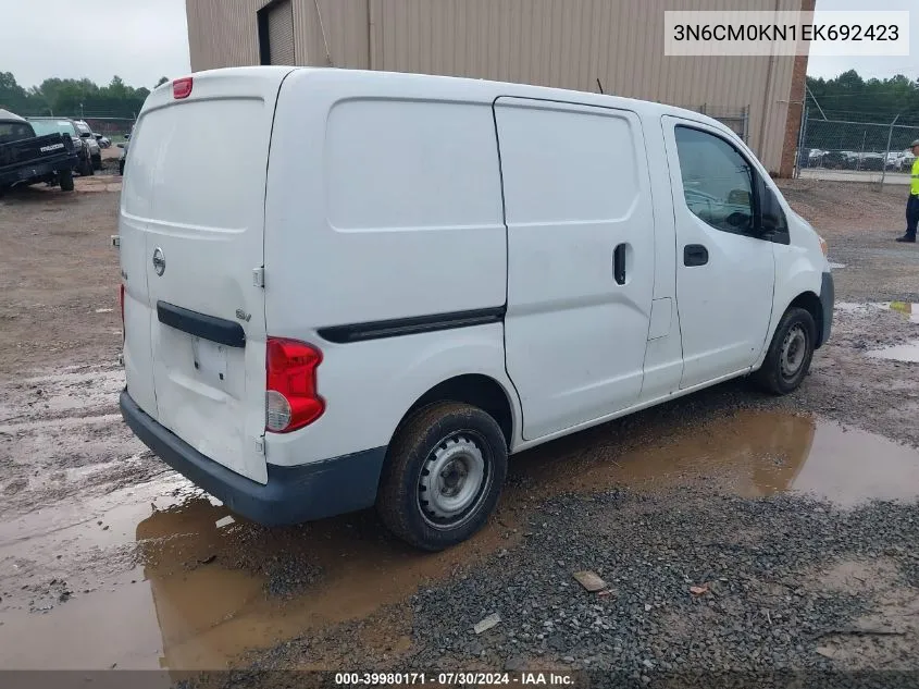 2014 Nissan Nv200 Sv VIN: 3N6CM0KN1EK692423 Lot: 39980171