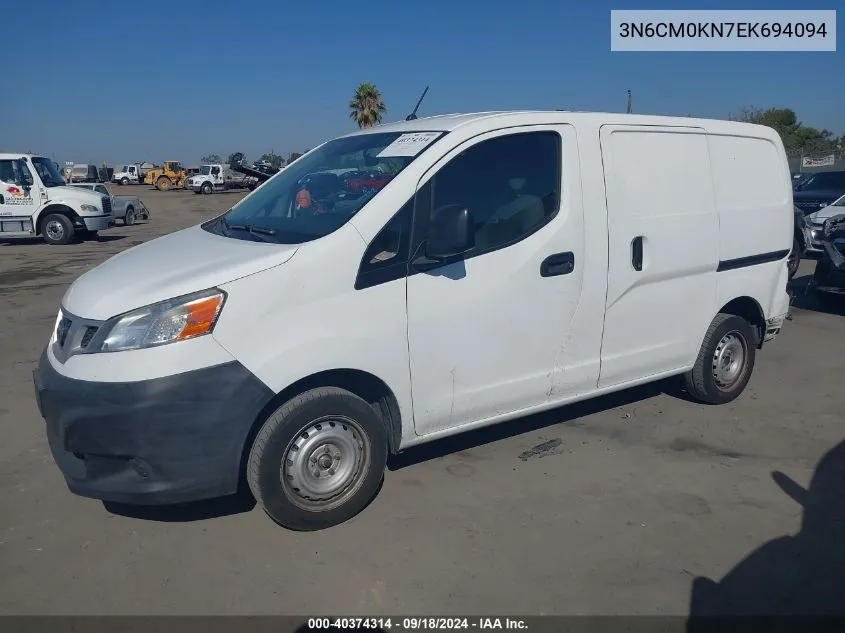 2014 Nissan Nv200 S VIN: 3N6CM0KN7EK694094 Lot: 40374314