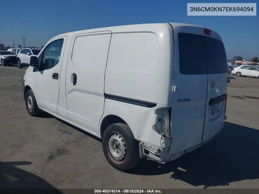 2014 Nissan Nv200 S VIN: 3N6CM0KN7EK694094 Lot: 40374314