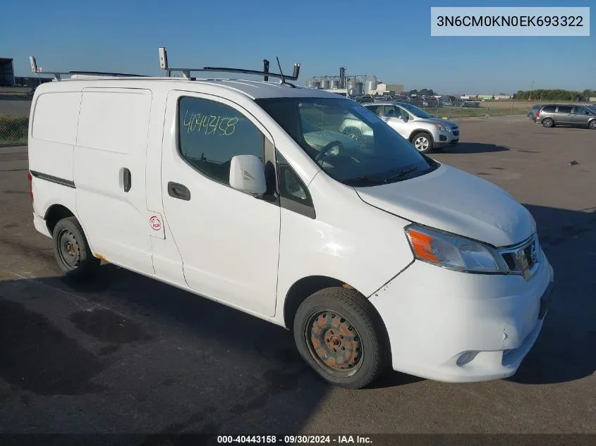 2014 Nissan Nv200 Sv VIN: 3N6CM0KN0EK693322 Lot: 40443158