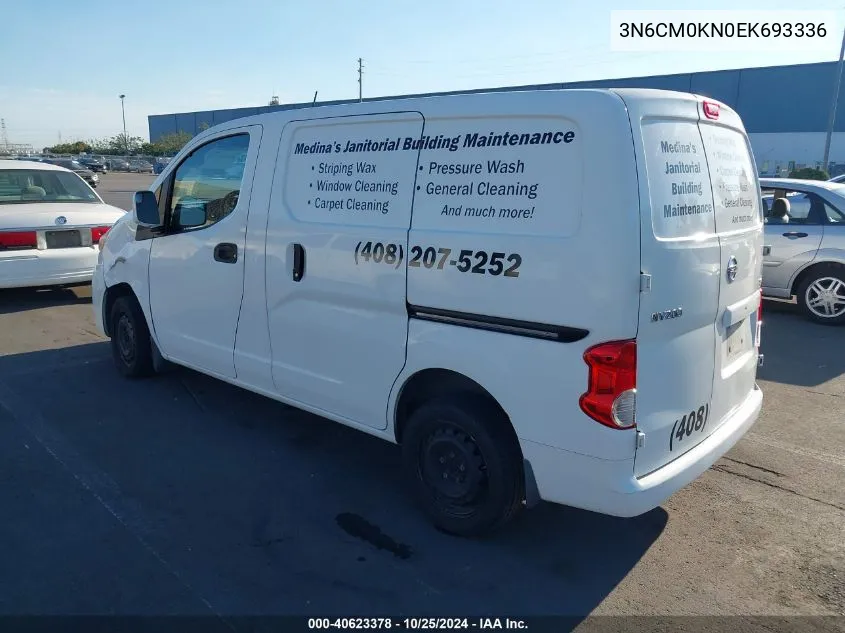 2014 Nissan Nv200 Sv VIN: 3N6CM0KN0EK693336 Lot: 40623378