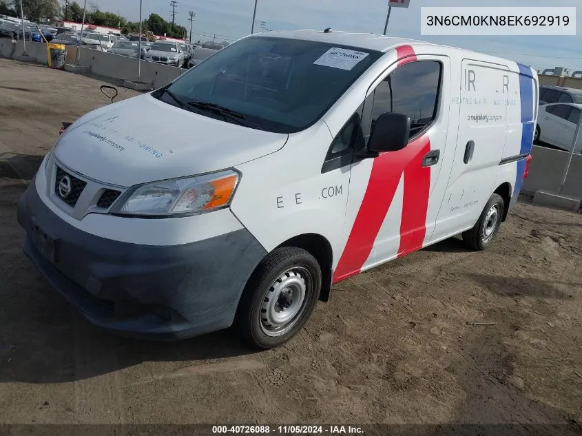 2014 Nissan Nv200 S VIN: 3N6CM0KN8EK692919 Lot: 40726088