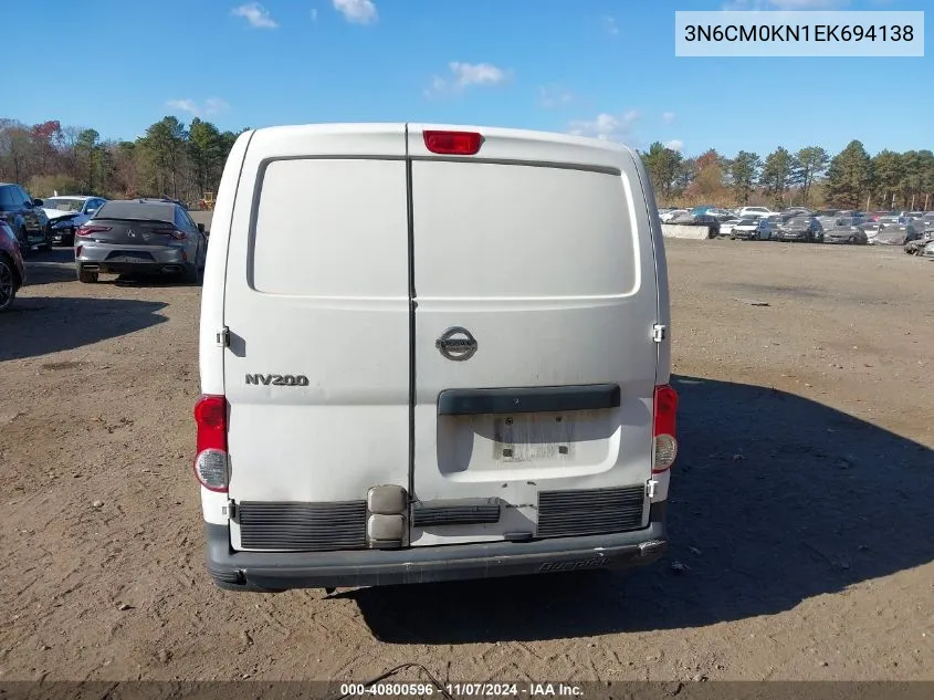 2014 Nissan Nv200 S VIN: 3N6CM0KN1EK694138 Lot: 40800596