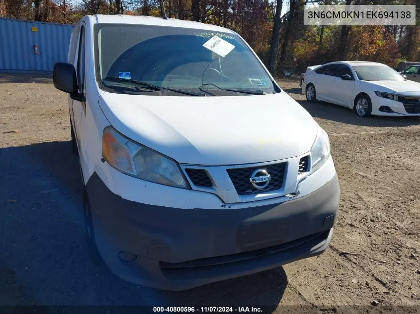 2014 Nissan Nv200 S VIN: 3N6CM0KN1EK694138 Lot: 40800596