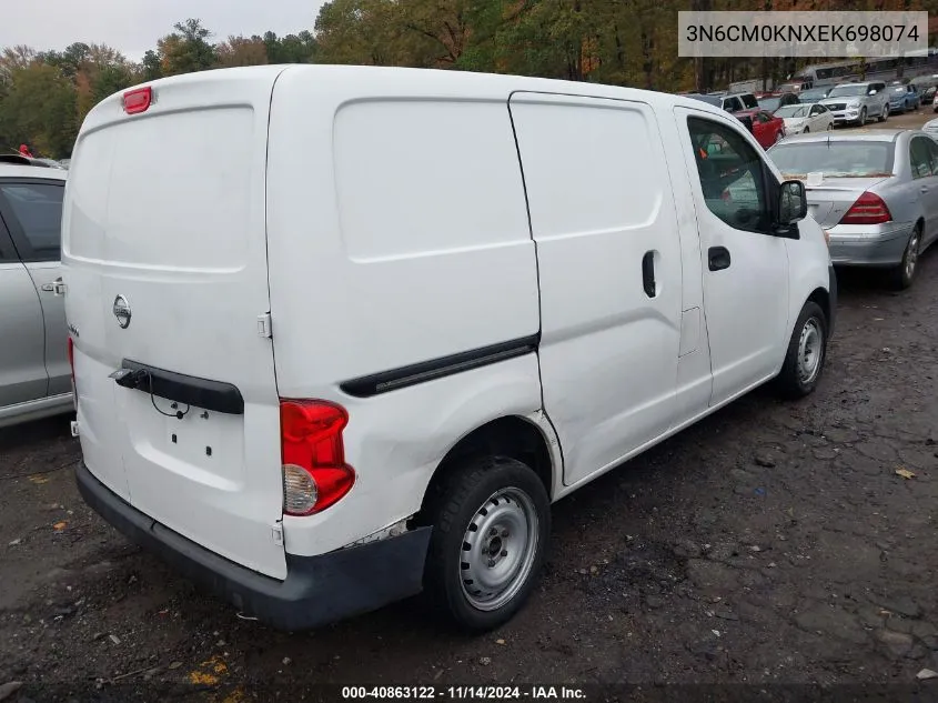 2014 Nissan Nv200 S/Sv VIN: 3N6CM0KNXEK698074 Lot: 40863122