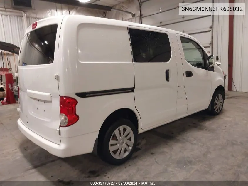 2015 Nissan Nv200 Sv VIN: 3N6CM0KN3FK698032 Lot: 39778727