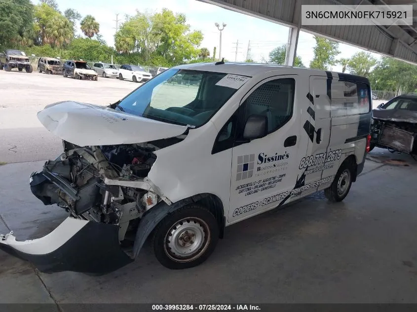 2015 Nissan Nv200 Sv VIN: 3N6CM0KN0FK715921 Lot: 39953284