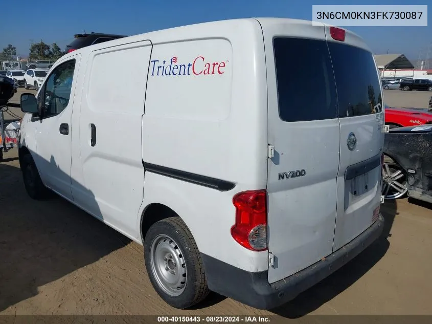 2015 Nissan Nv200 Sv VIN: 3N6CM0KN3FK730087 Lot: 40150443