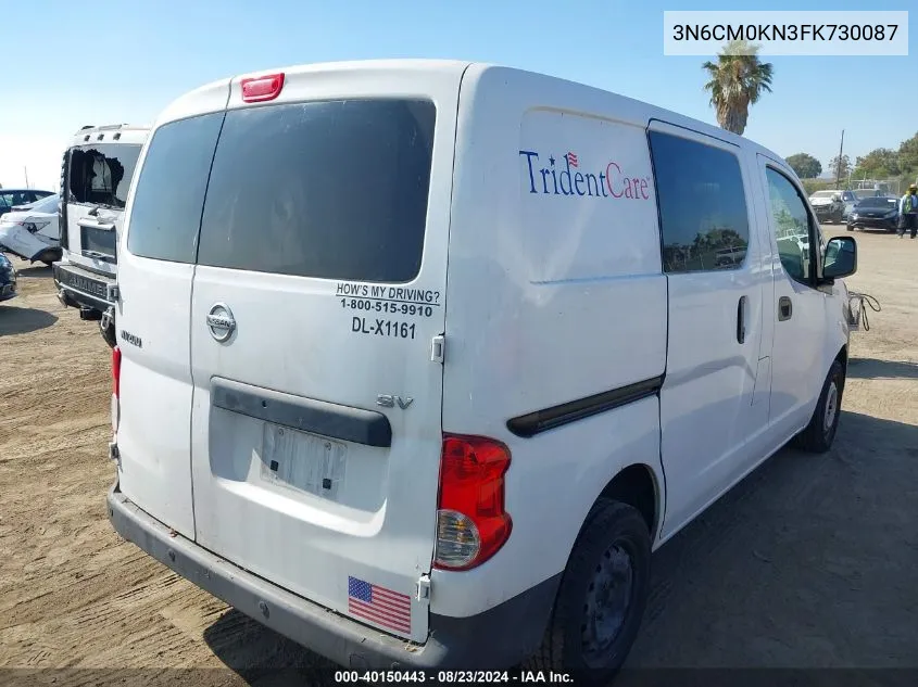 2015 Nissan Nv200 Sv VIN: 3N6CM0KN3FK730087 Lot: 40150443