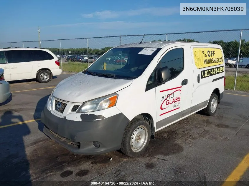 2015 Nissan Nv200 S VIN: 3N6CM0KN3FK708039 Lot: 40164726