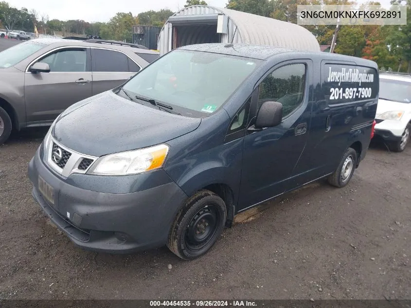 2015 Nissan Nv200 Sv VIN: 3N6CM0KNXFK692891 Lot: 40454535