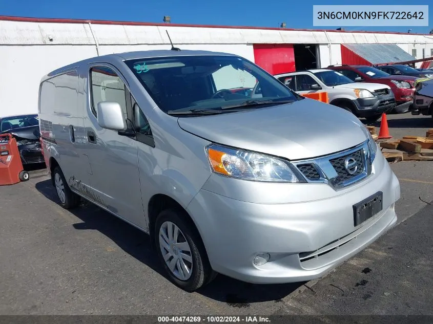 2015 Nissan Nv200 Sv VIN: 3N6CM0KN9FK722642 Lot: 40474269