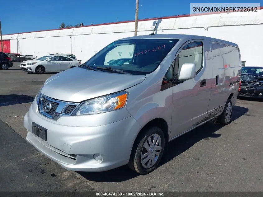 2015 Nissan Nv200 Sv VIN: 3N6CM0KN9FK722642 Lot: 40474269