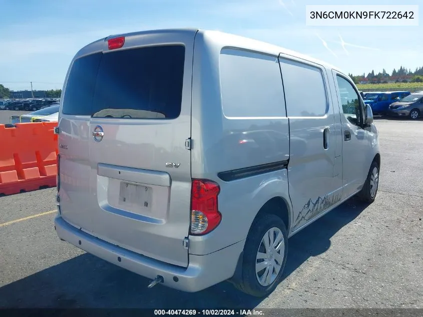 2015 Nissan Nv200 Sv VIN: 3N6CM0KN9FK722642 Lot: 40474269